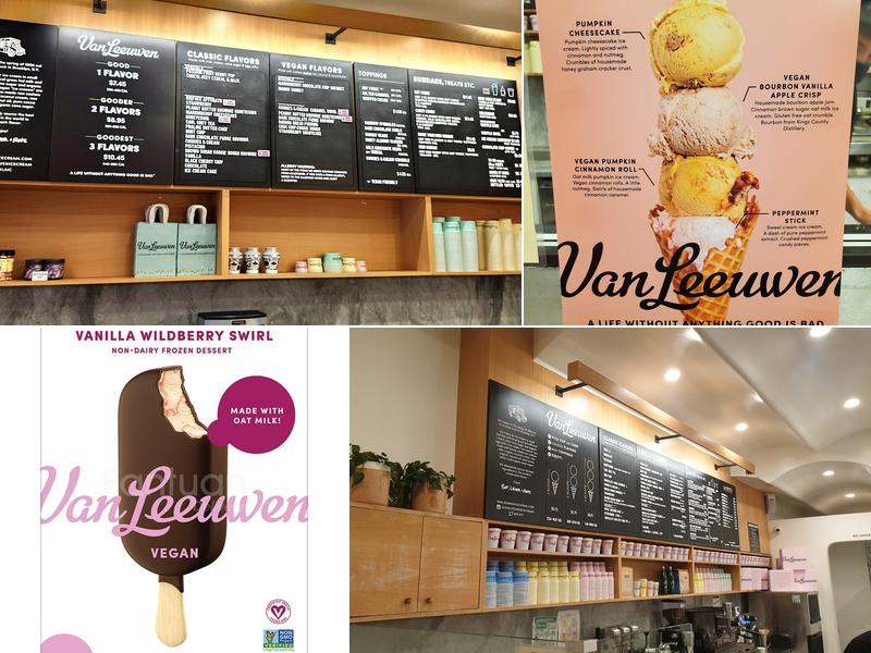 Van Leeuwen Ice Cream Menu