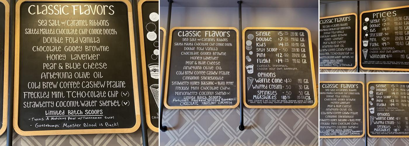 Salt & Straw Menu