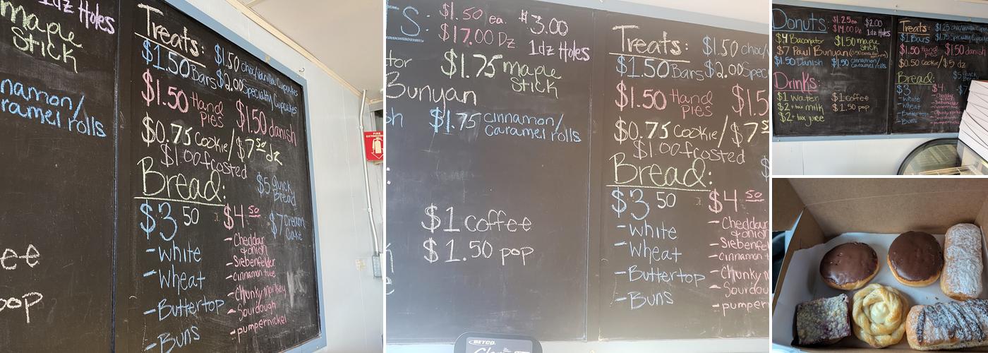 Blue Egg Bakery Menu