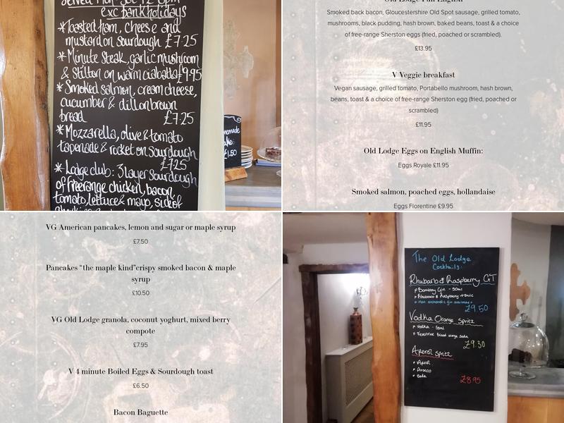 The Old Lodge Menu