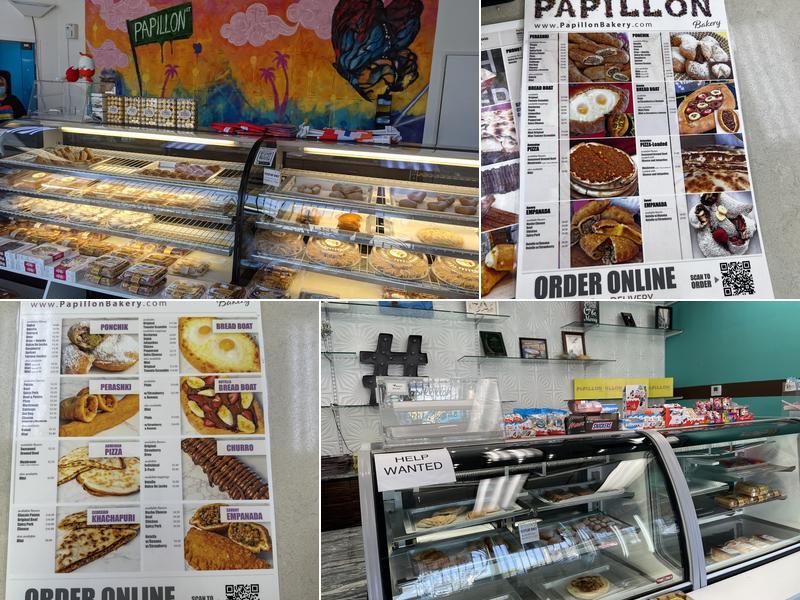 Papillon International Bakery Menu