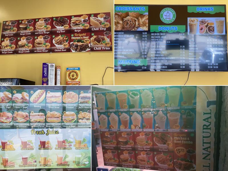 Williams Doughnuts Menu