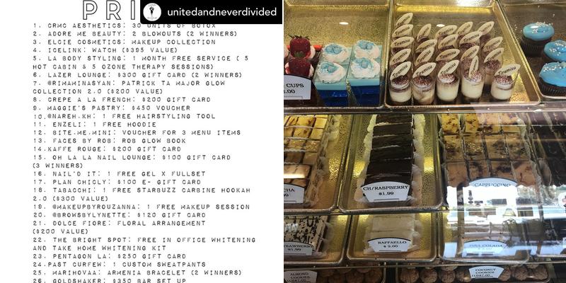 Maggie's Bakery Menu