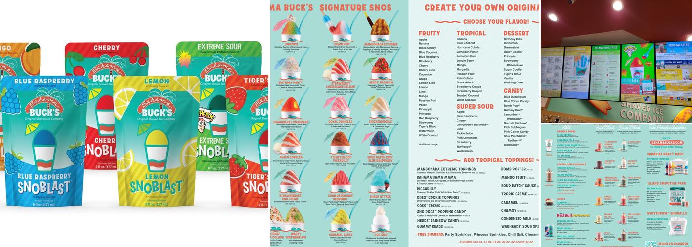 Bahama Buck's - Jupiter Menu