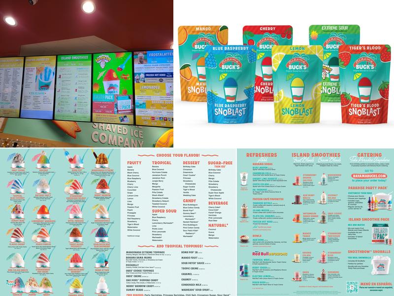 Bahama Buck's - Jupiter Menu