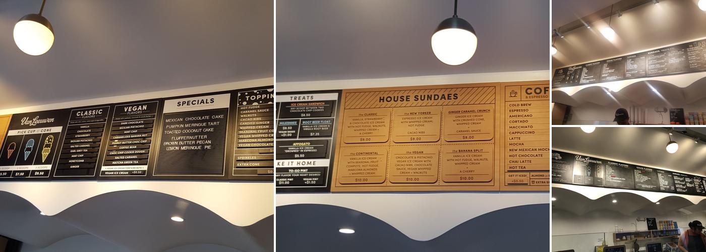 Van Leeuwen Ice Cream Menu