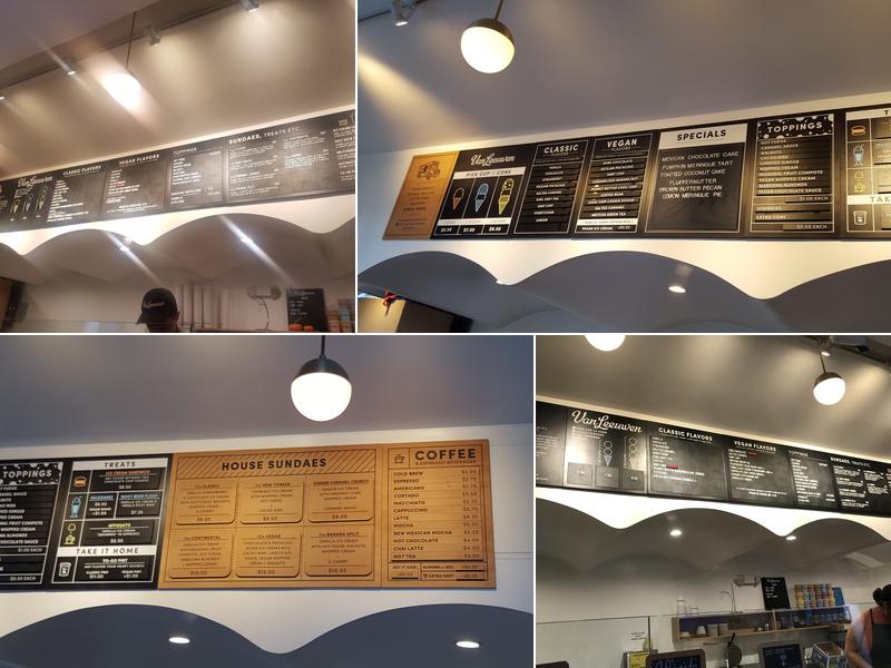 Van Leeuwen Ice Cream Menu