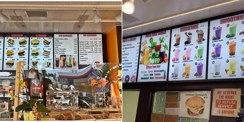 Universal Donuts Menu