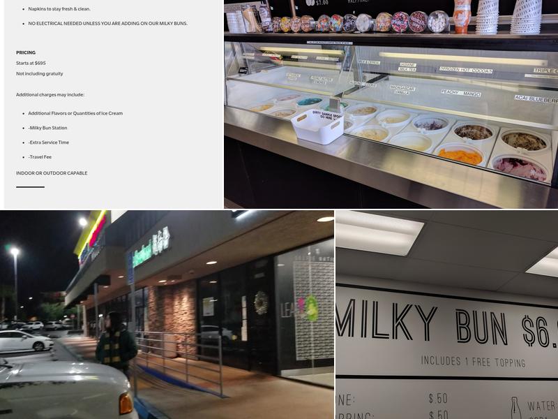 Afters Ice Cream Menu