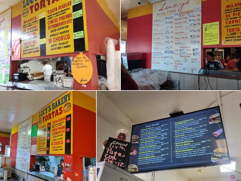 Lucy's Bakery Menu