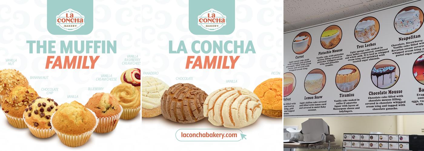 La Concha Bakery Menu