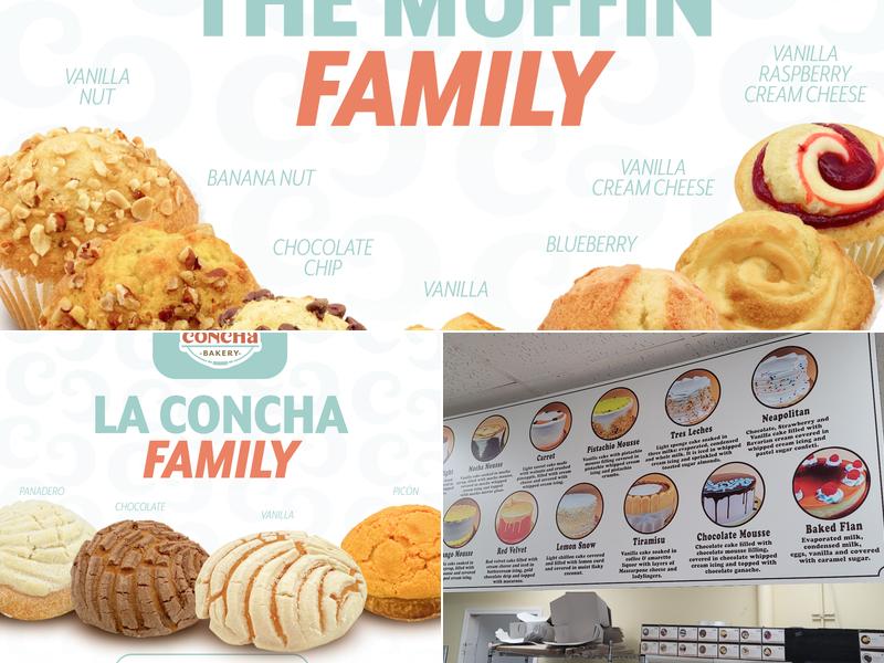 La Concha Bakery Menu