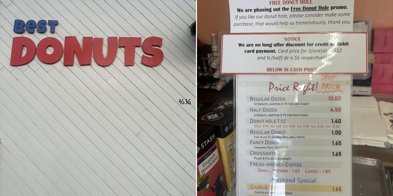 Best Donuts Menu