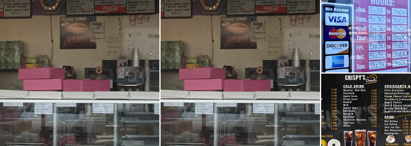 Crispy's Donuts Menu