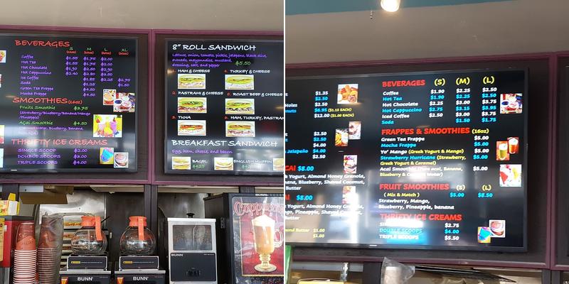 Honey Donuts Menu