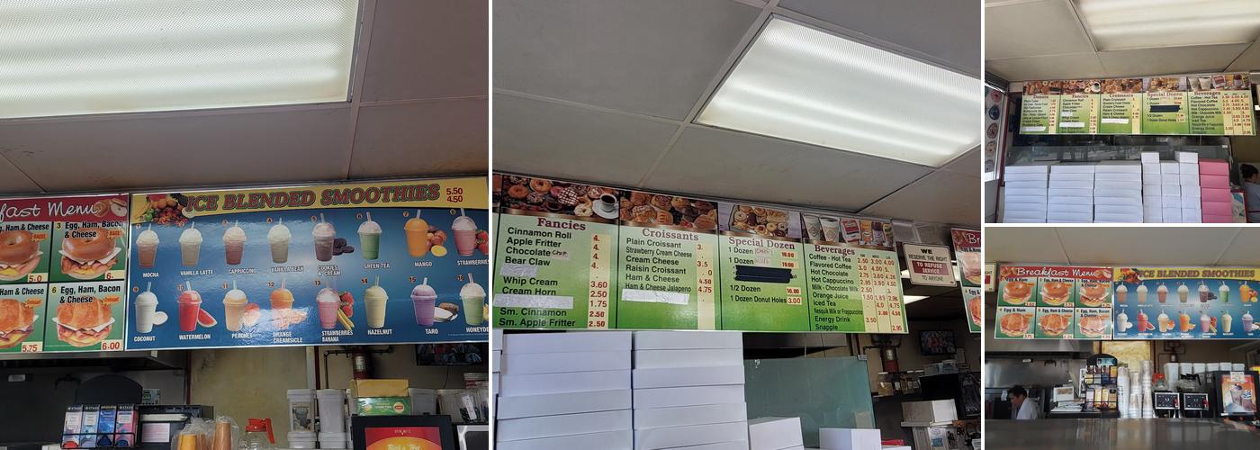 Donut Star Menu