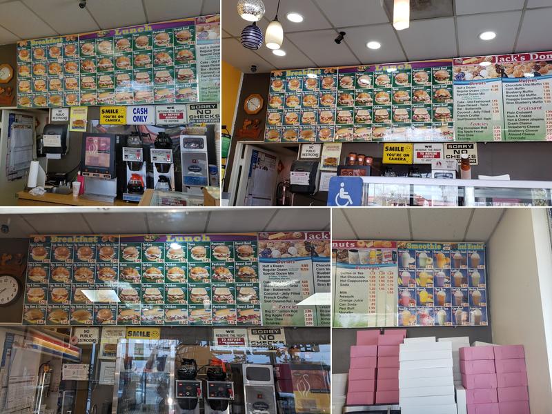 Jack's Donuts Menu