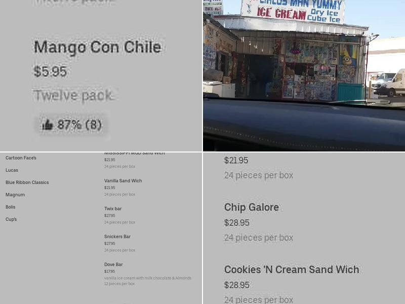 Circus Man Ice Cream Menu