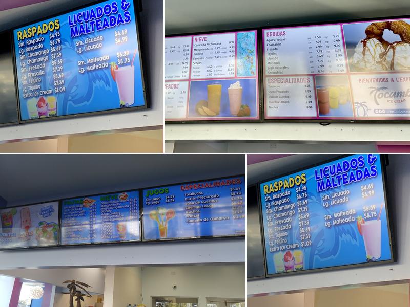 Tocumbo Menu