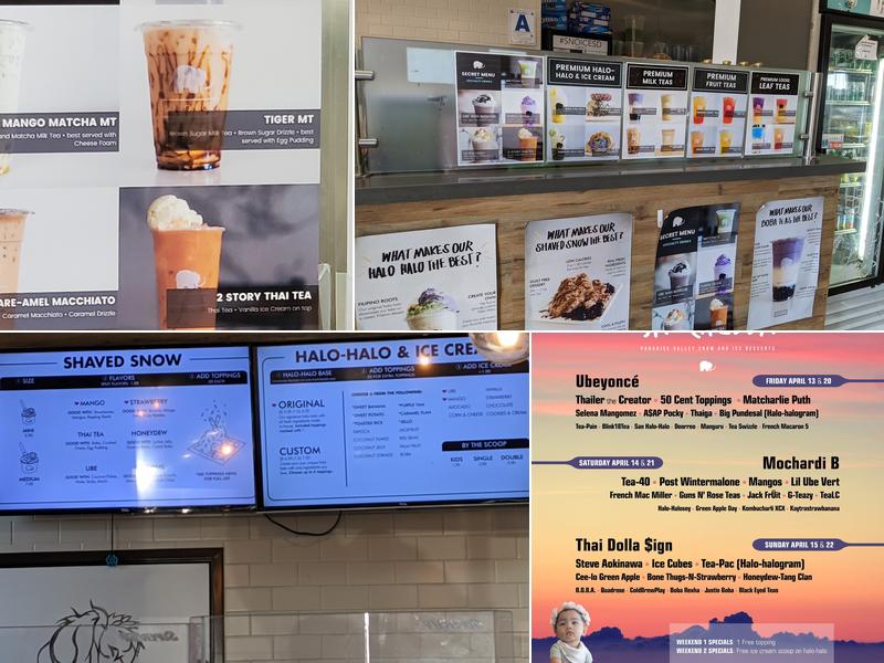 Snoice Menu
