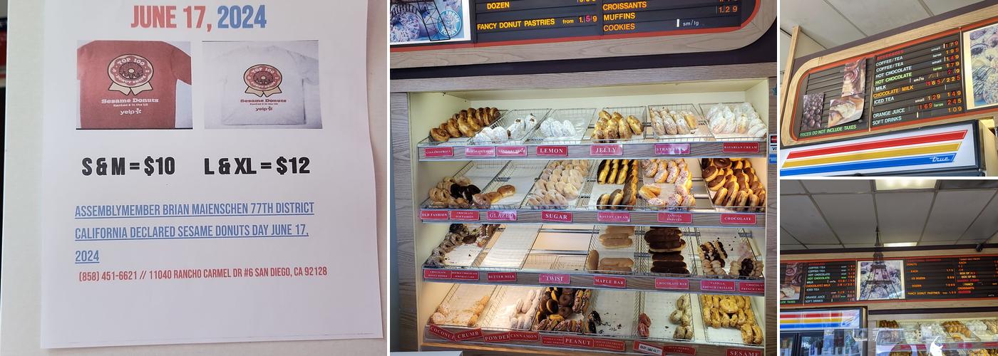 Sesame Donuts Menu