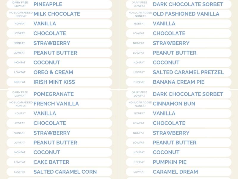 Yogurt Mill Menu