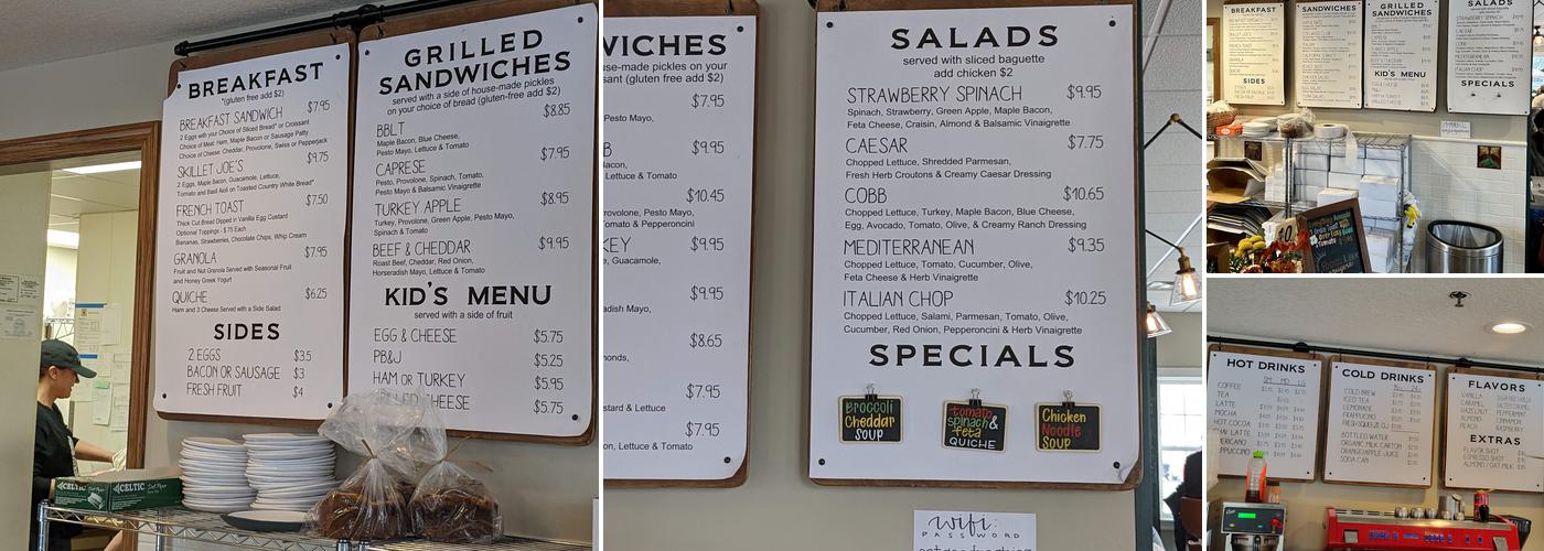 Edelweiss Bakery and Wine Bar Menu
