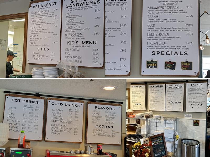 Edelweiss Bakery and Wine Bar Menu