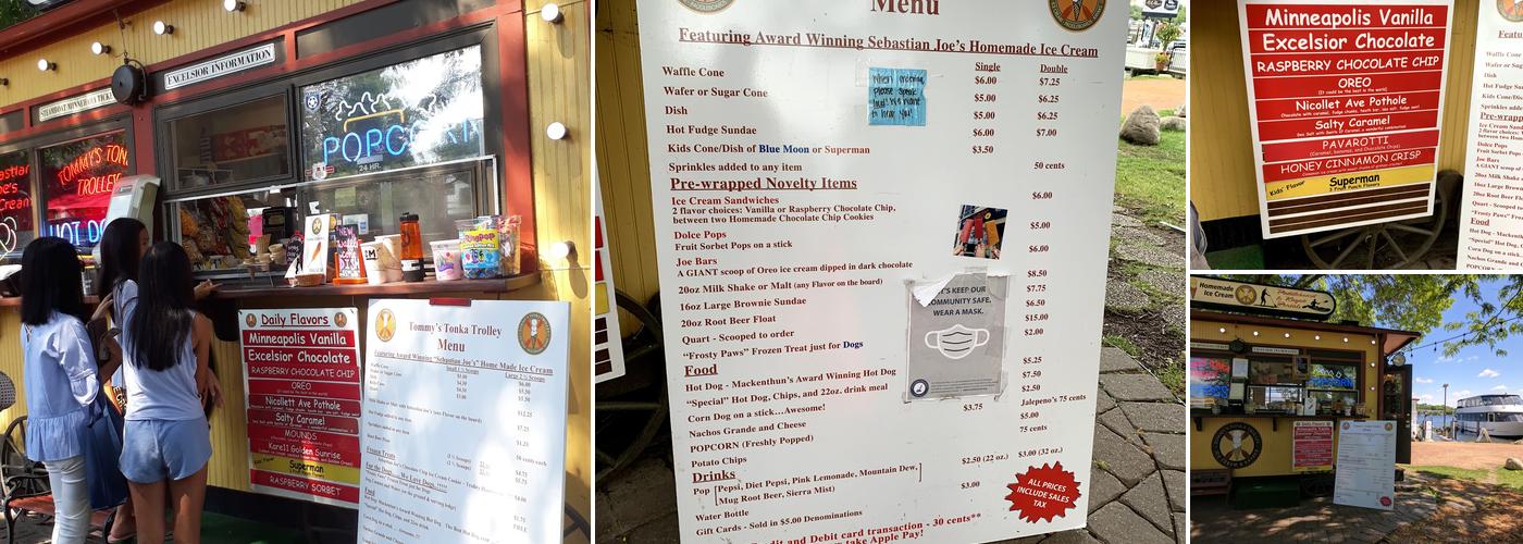 Tommy's Tonka Trolley Menu