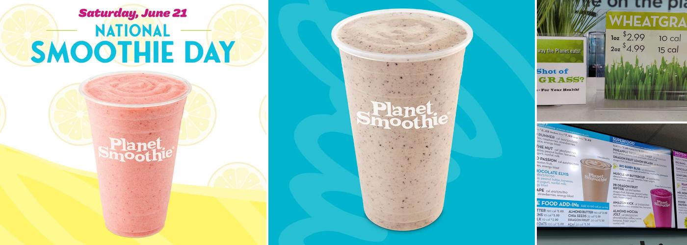 Planet Smoothie Menu
