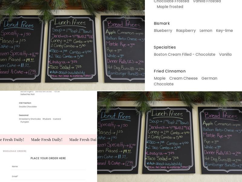 A Dozen Excuses Donuts & More Menu