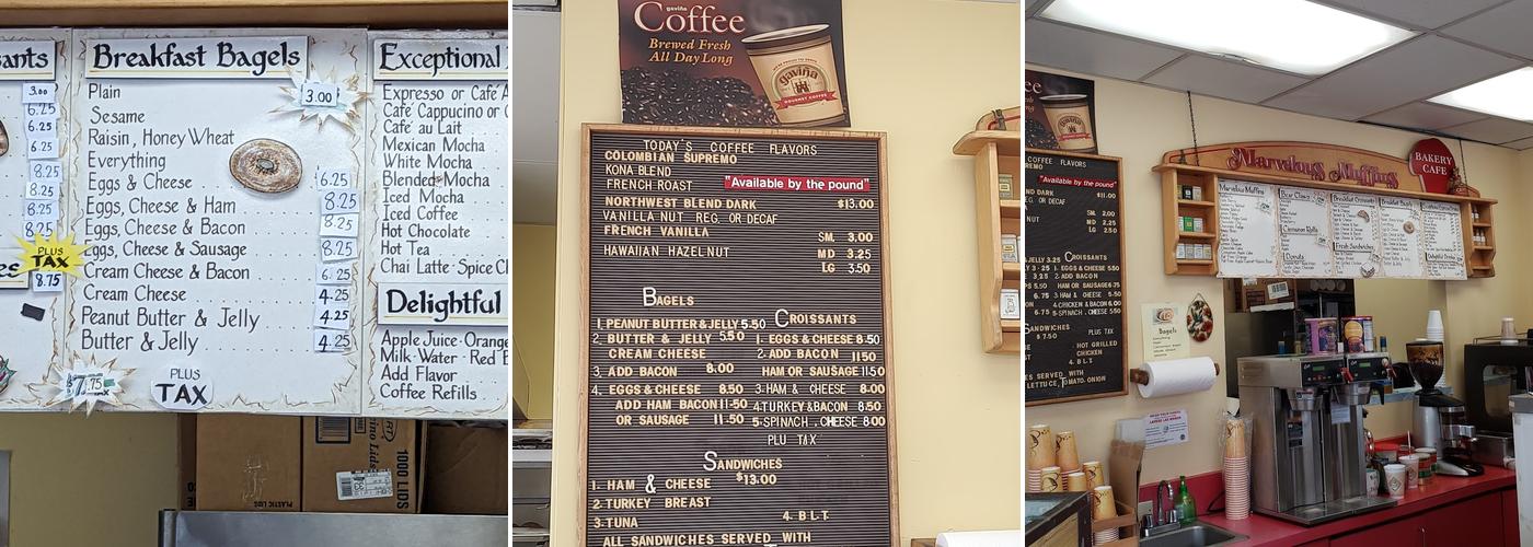 Marvelous Muffins Menu