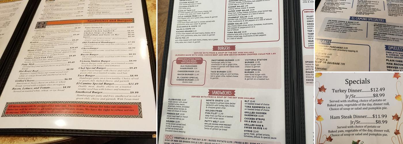 El Matador Lounge Menu