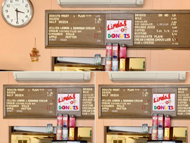 Linda's Donut Shop Menu