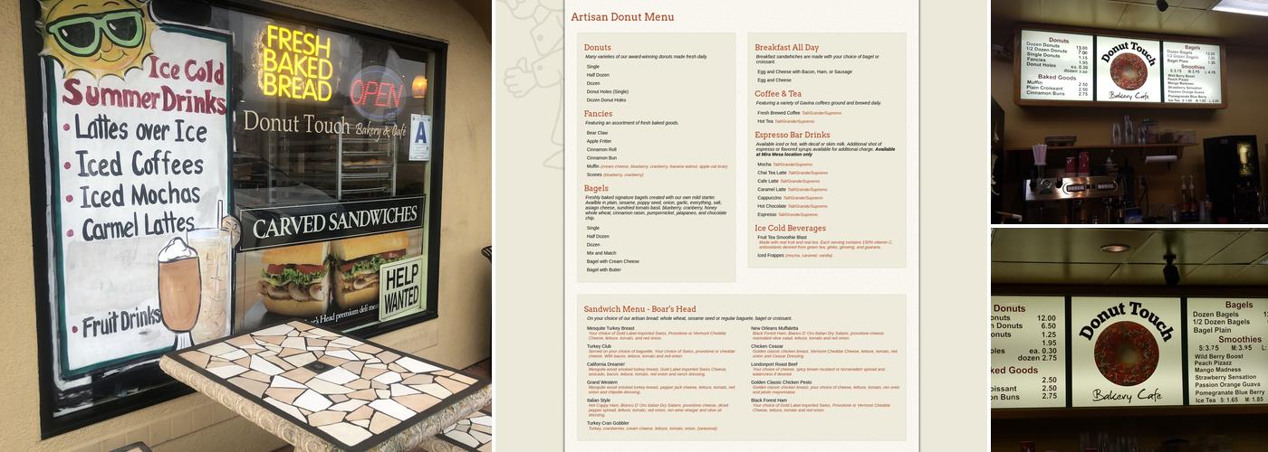 Donut Touch Menu