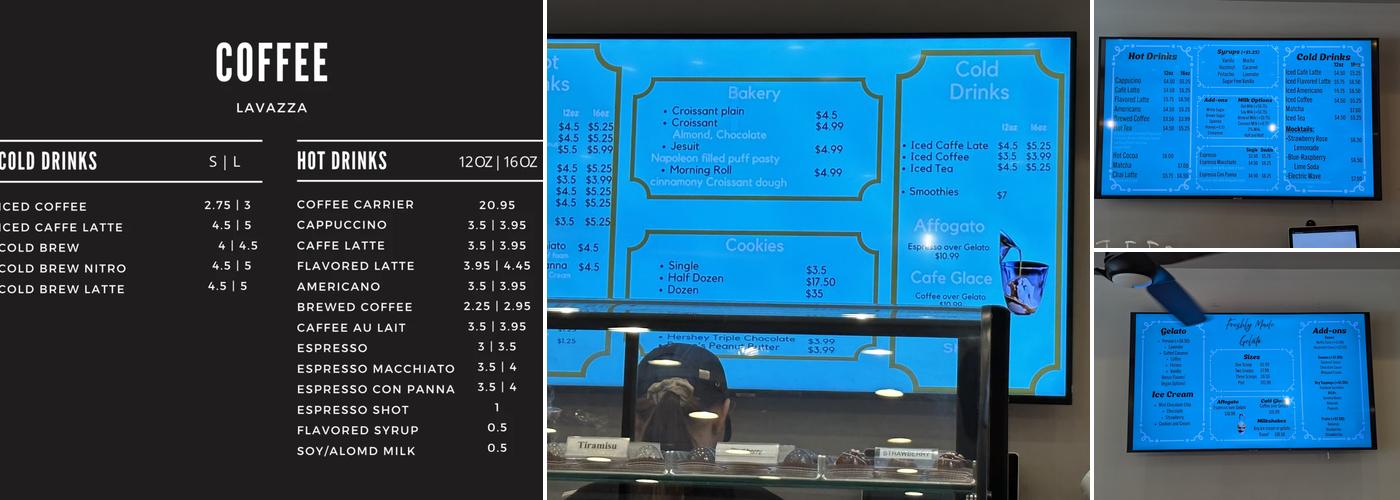 Hanna's Creamery & Cafe Menu