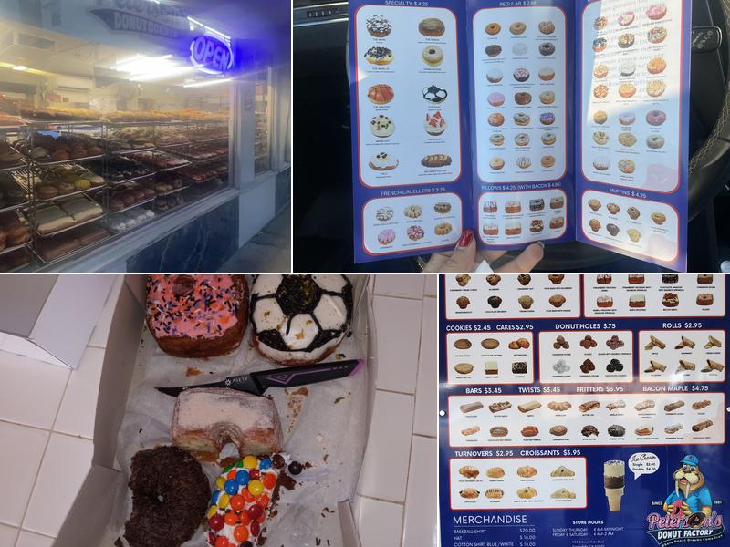 Peterson's Donut Corner Menu