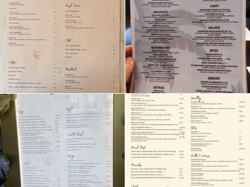 Drunch Mayfair Menu