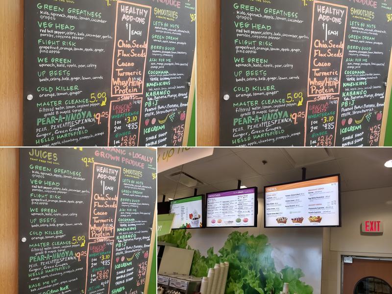 We Juice It Menu