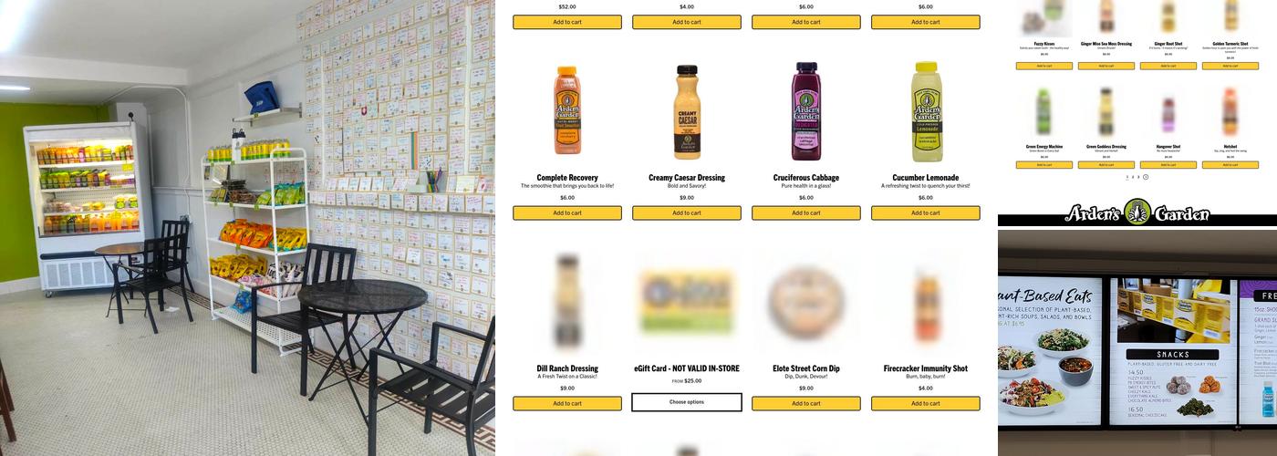 Arden's Garden Athens Menu