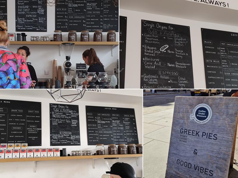 Coffee Under Pressure | speciality coffee & tea Menu