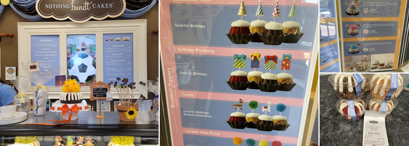 Nothing Bundt Cakes Menu