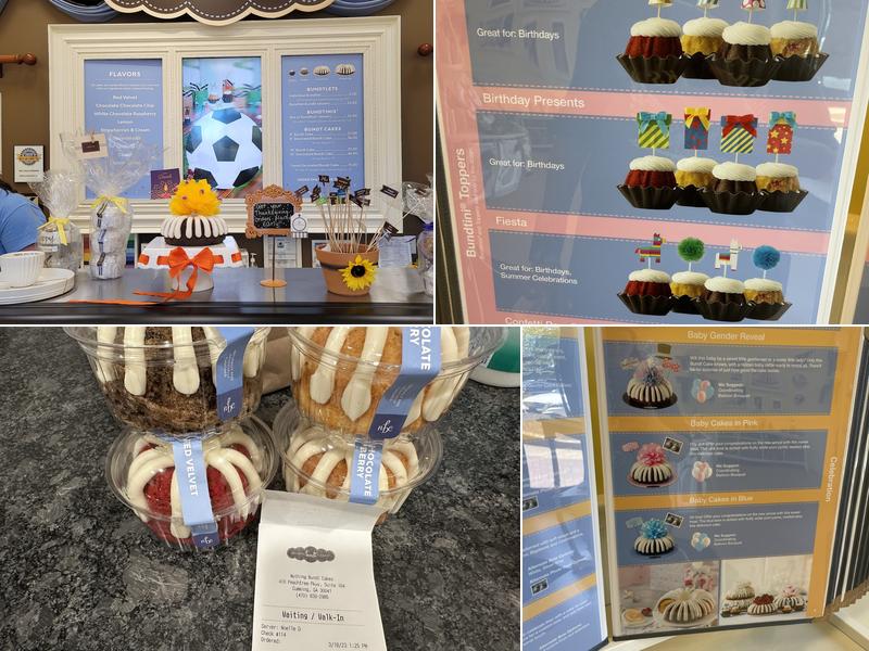 Nothing Bundt Cakes Menu