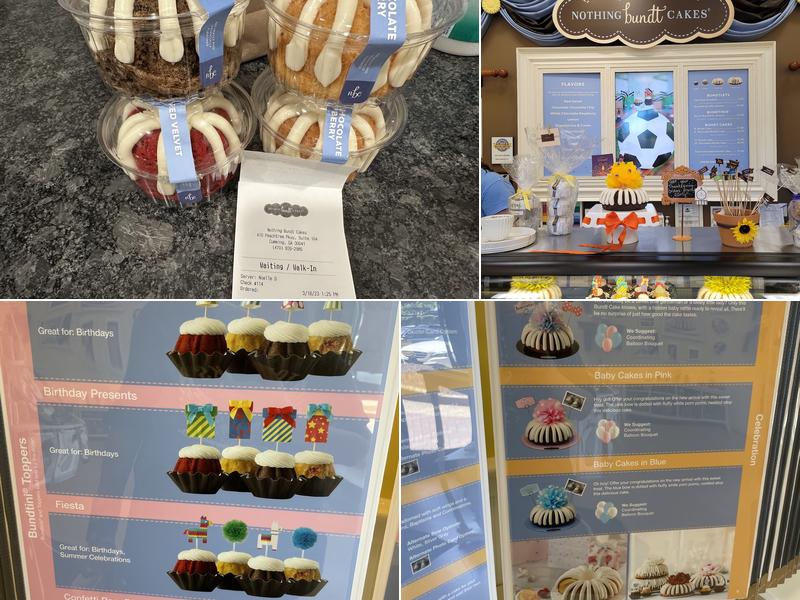 Nothing Bundt Cakes Menu