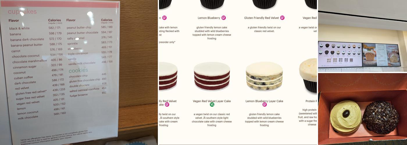 Sprinkles La Jolla Menu