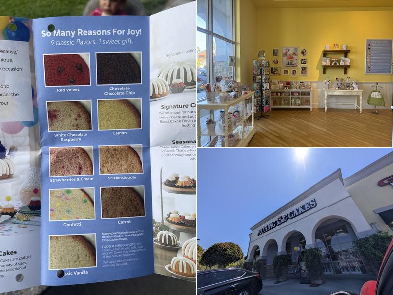 Nothing Bundt Cakes Menu