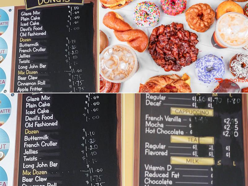 Mart's Donuts Menu