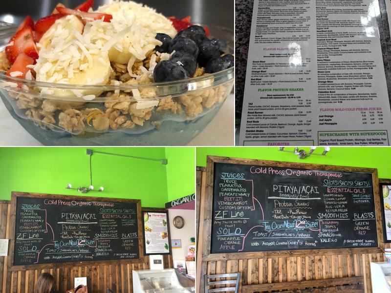 Flavor Juicery Menu