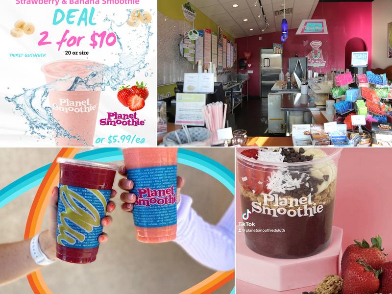 Planet Smoothie Menu
