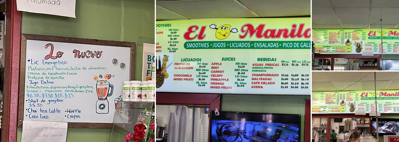 El Mango Manila Menu
